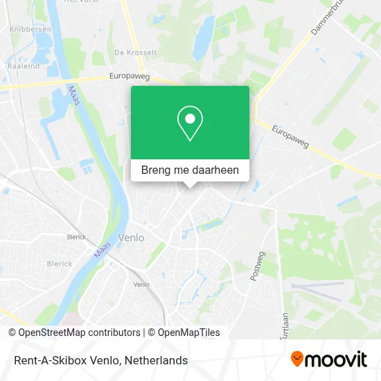 Rent-A-Skibox Venlo kaart