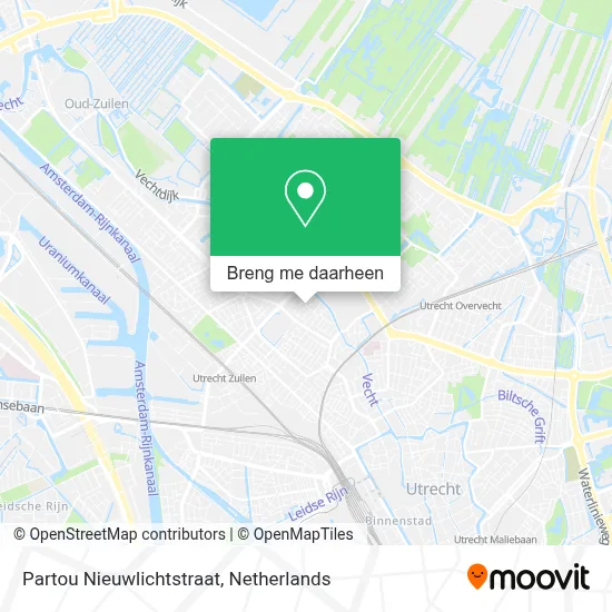 Partou Nieuwlichtstraat kaart