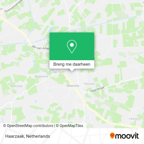 Haarzaak kaart