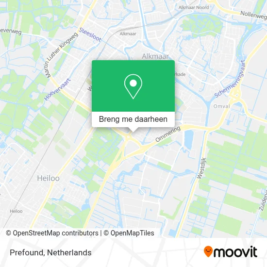 Prefound kaart