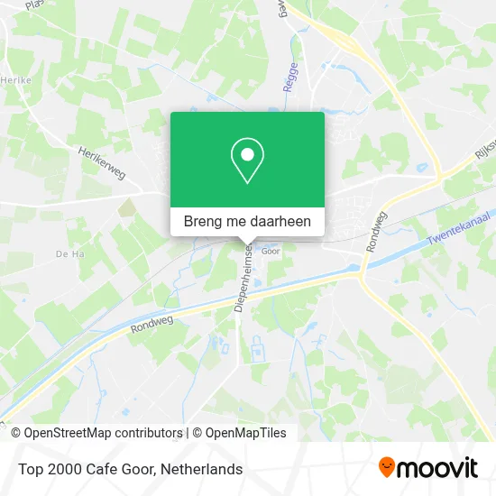 Top 2000 Cafe Goor kaart