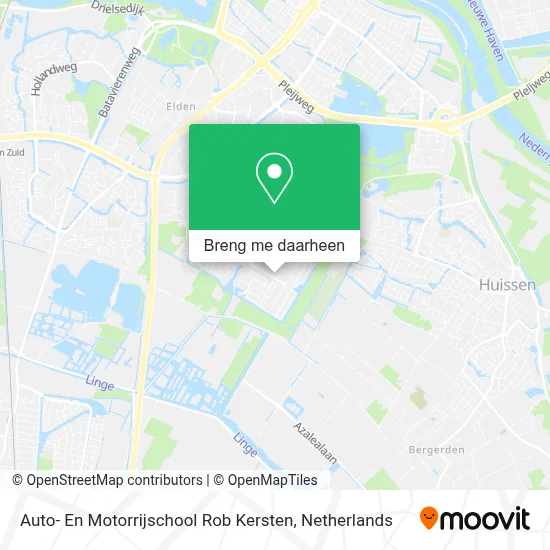 Auto- En Motorrijschool Rob Kersten kaart