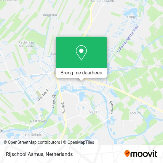 Rijschool Asmus kaart