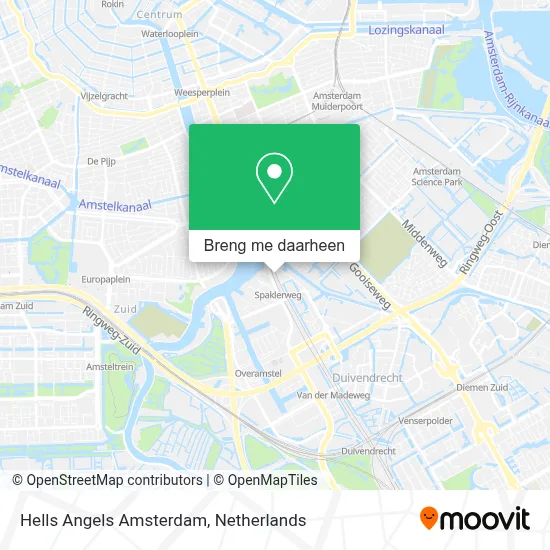 Hells Angels Amsterdam kaart