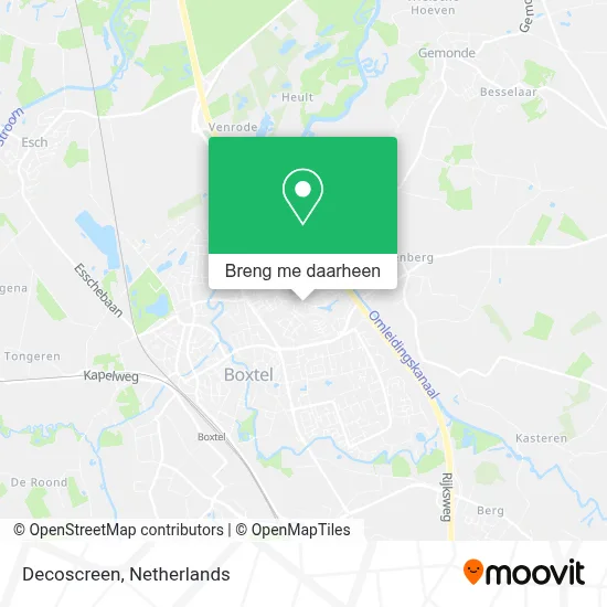Decoscreen kaart