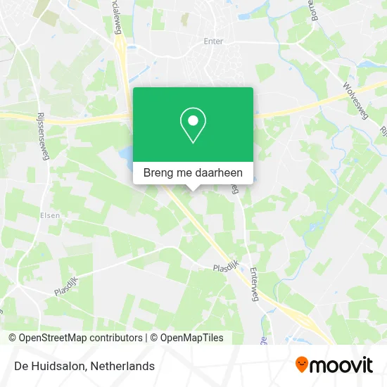 De Huidsalon kaart