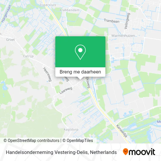 Handelsonderneming Vestering-Delis kaart