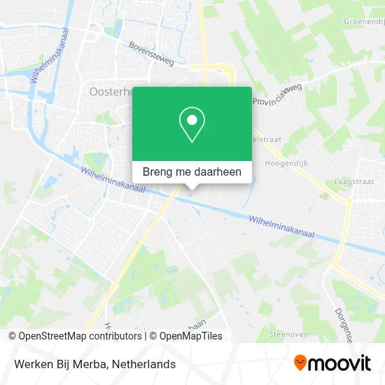 Werken Bij Merba kaart