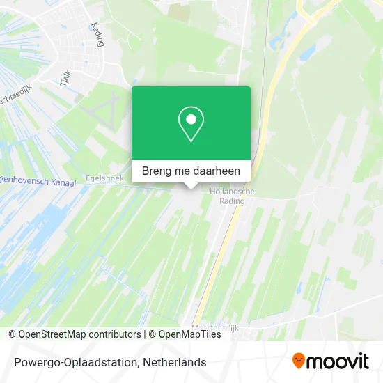 Powergo-Oplaadstation kaart