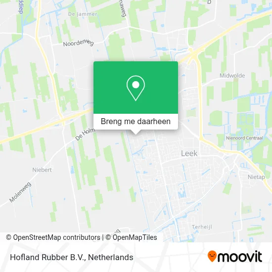 Hofland Rubber B.V. kaart