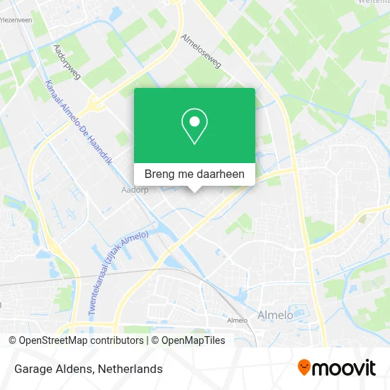 Garage Aldens kaart