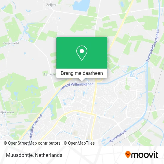 Muusdontje kaart