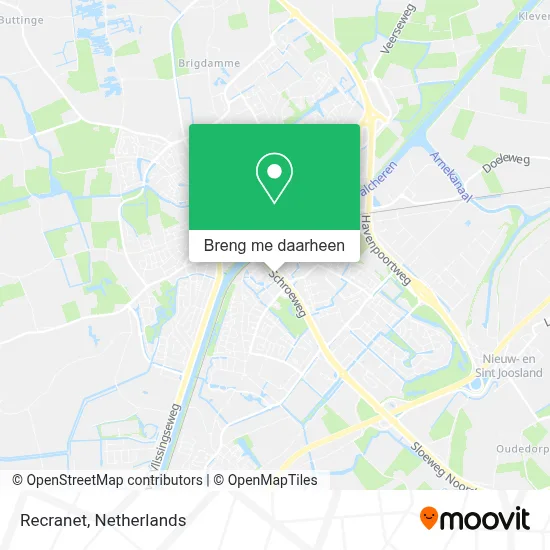 Recranet kaart