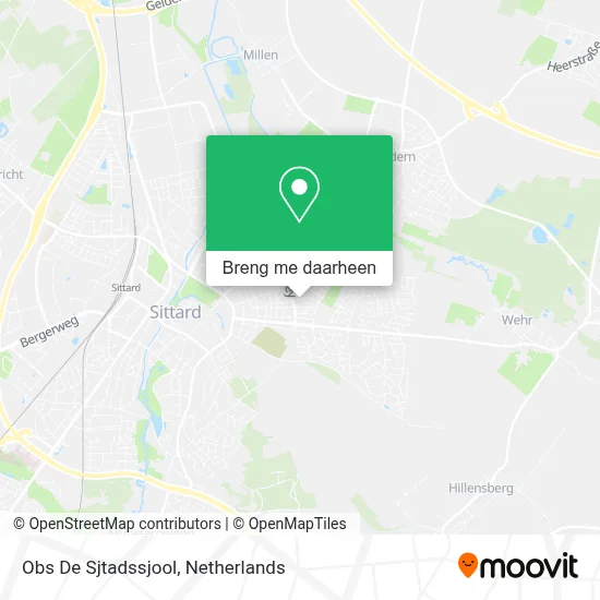 Obs De Sjtadssjool kaart