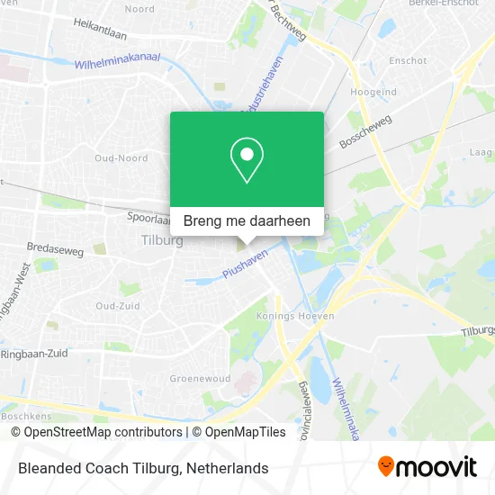 Bleanded Coach Tilburg kaart