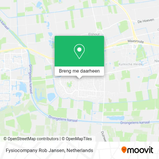 Fysiocompany Rob Jansen kaart