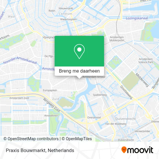 Praxis Bouwmarkt kaart
