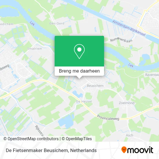 De Fietsenmaker Beusichem kaart