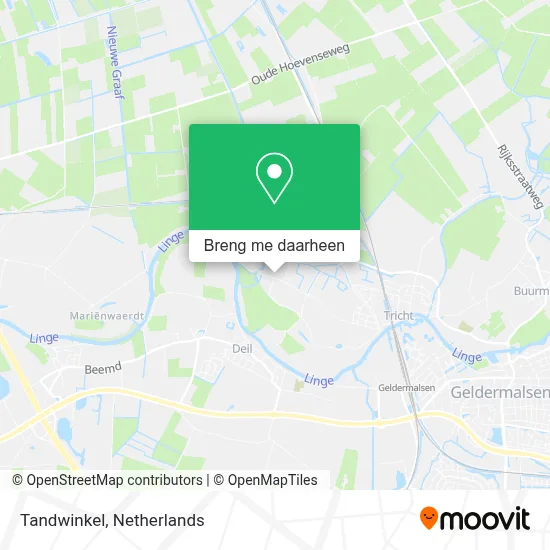 Tandwinkel kaart