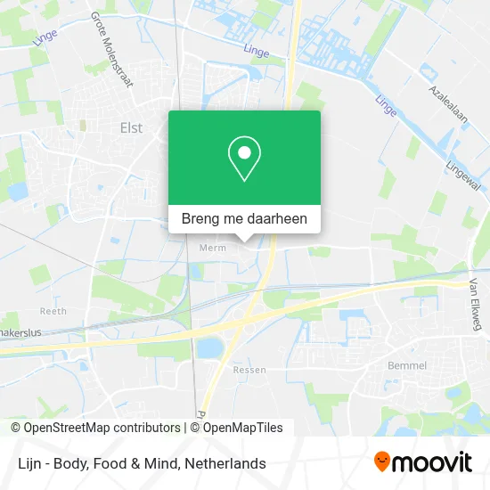 Lijn - Body, Food & Mind kaart