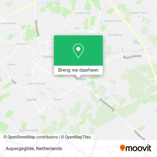 Aspergegilde kaart