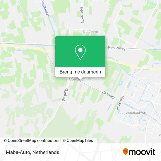 Maba-Auto kaart