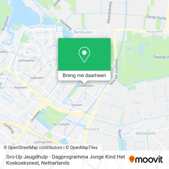 Gro-Up Jeugdhulp -  Dagprogramma Jonge Kind Het Koekoeksnest kaart
