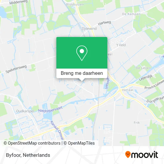 Byfoor kaart