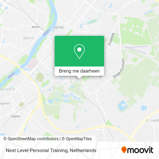 Next Level Personal Training kaart