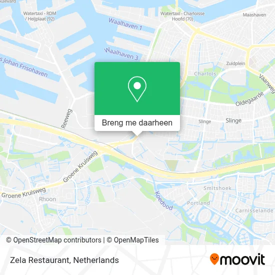 Zela Restaurant kaart