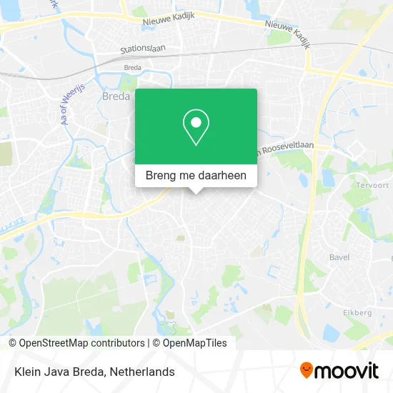 Klein Java Breda kaart