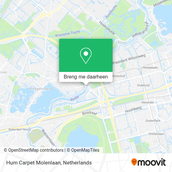 Hum Carpet Molenlaan kaart