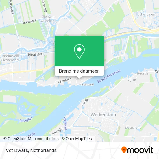 Vet Dwars kaart