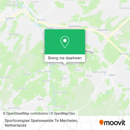 Sportcomplex Spetseweide Te Mechelen kaart