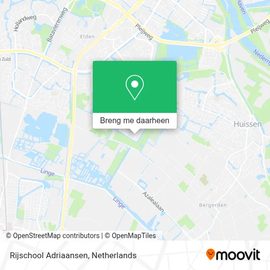 Rijschool Adriaansen kaart