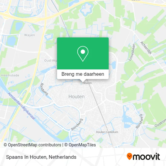 Spaans In Houten kaart