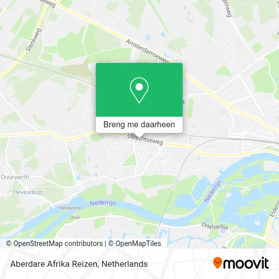 Aberdare Afrika Reizen kaart