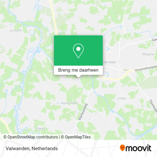 Valwanden kaart