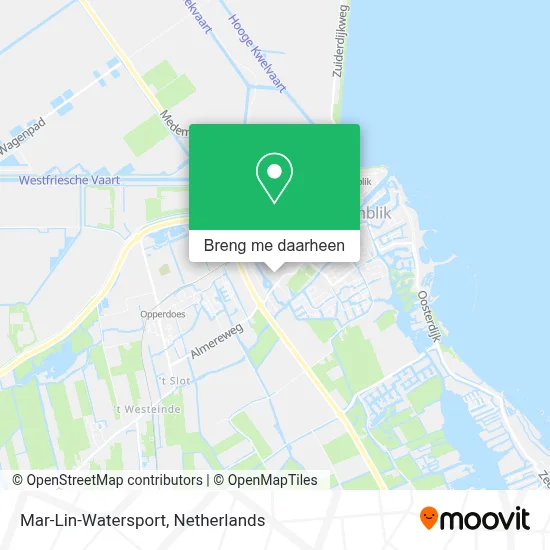 Mar-Lin-Watersport kaart