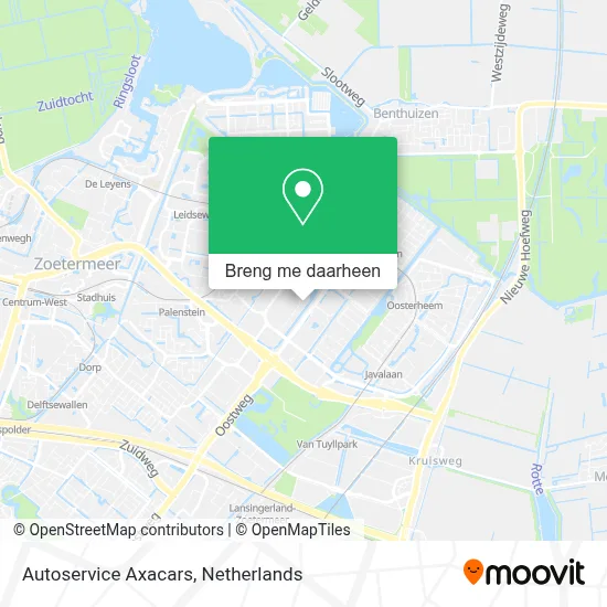 Autoservice Axacars kaart