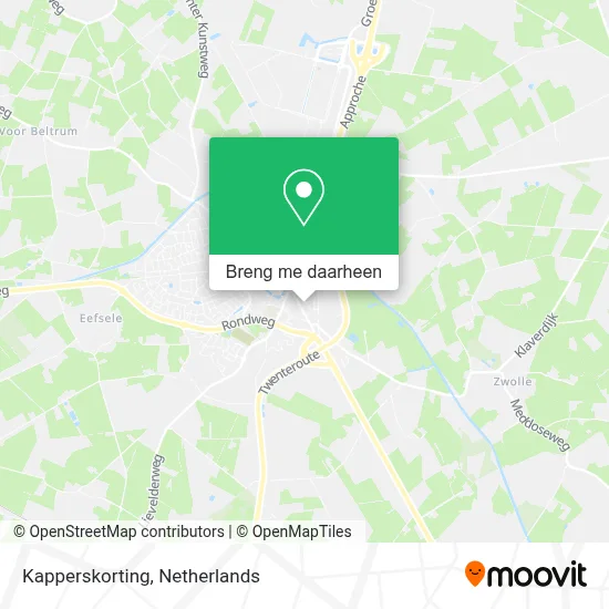 Kapperskorting kaart