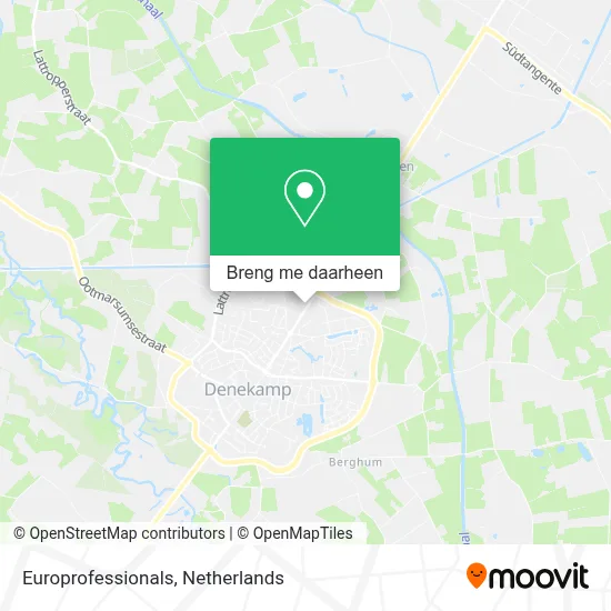 Europrofessionals kaart