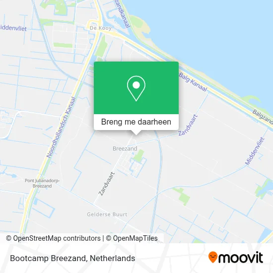 Bootcamp Breezand kaart