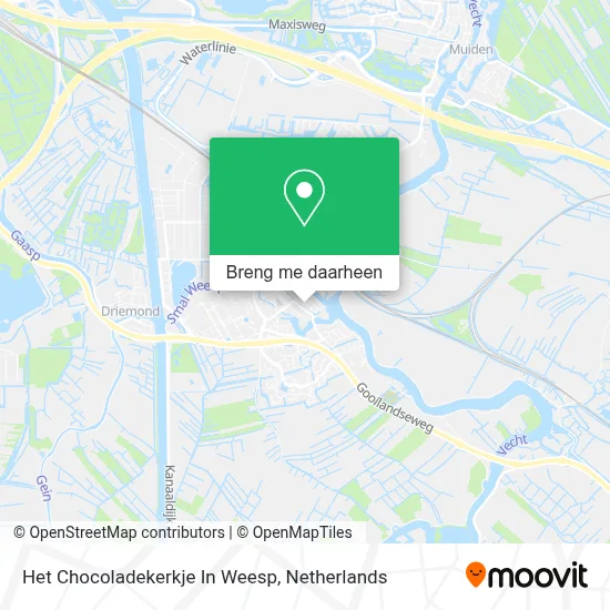 Het Chocoladekerkje In Weesp kaart