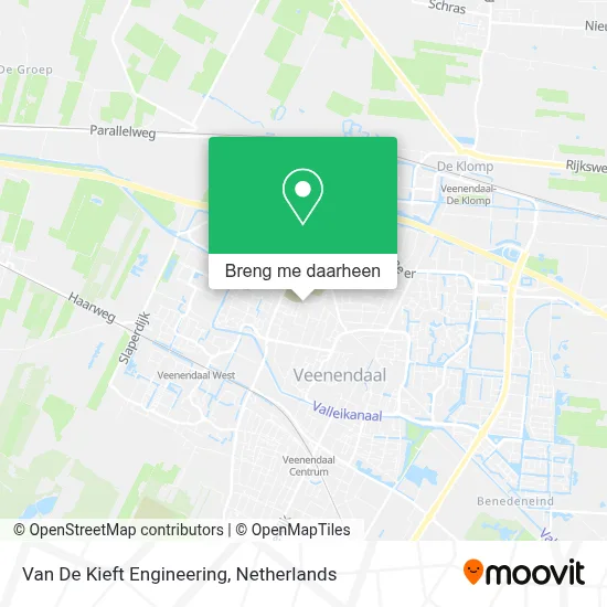 Van De Kieft Engineering kaart