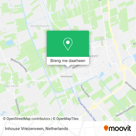 Inhouse Vriezenveen kaart