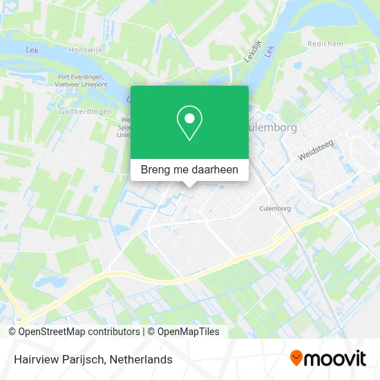 Hairview Parijsch kaart