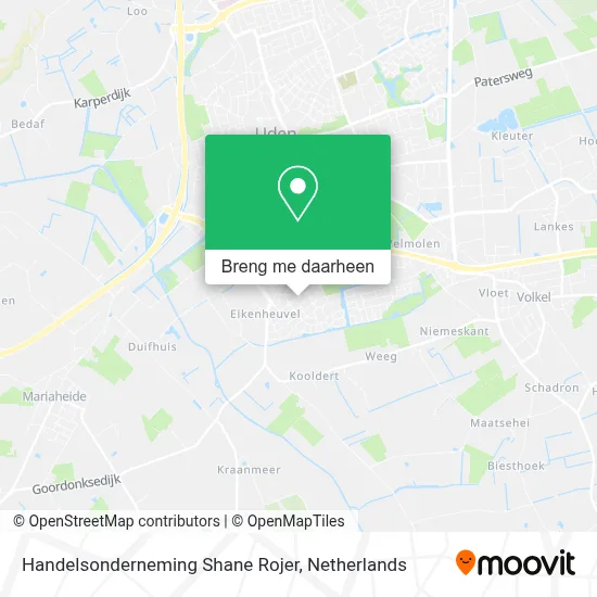Handelsonderneming Shane Rojer kaart