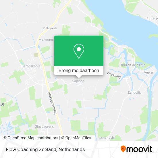 Flow Coaching Zeeland kaart