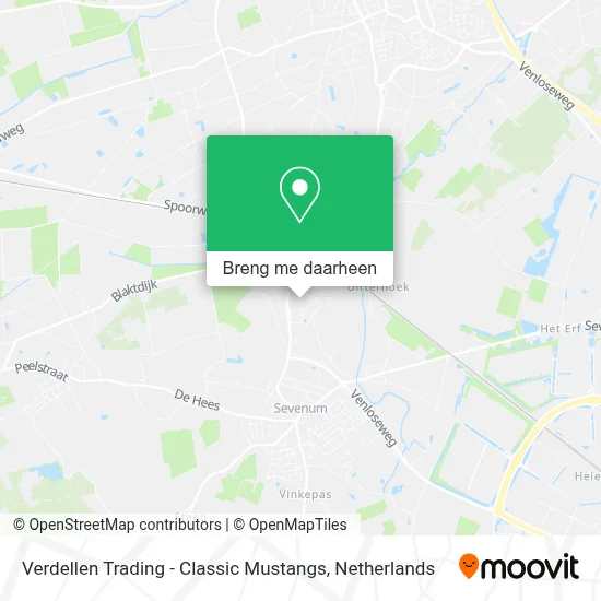 Verdellen Trading - Classic Mustangs kaart